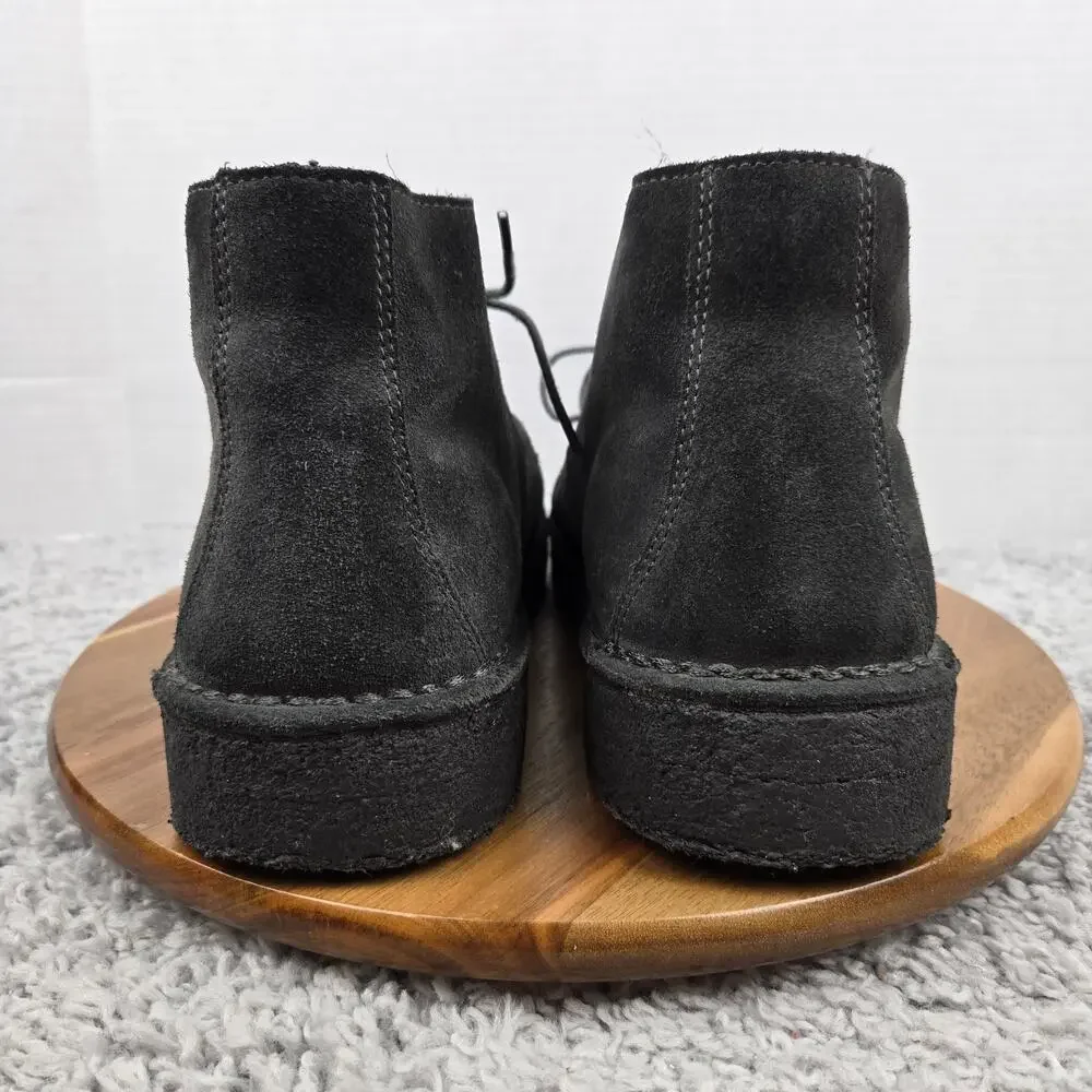 Avirex USA Mens 12 Gray Suede Leather Casual Lifestyle Daily Desert Chukka Boots